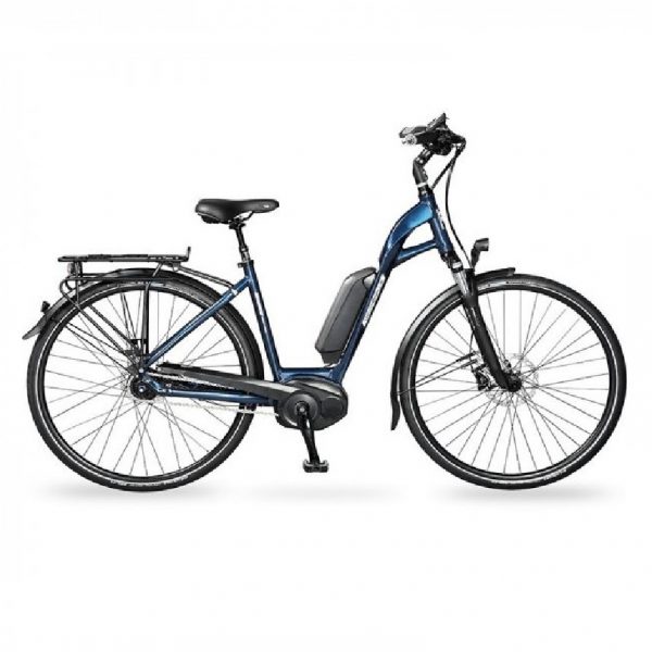 vélo électrique vélo de ville aeb 800 bleu noir